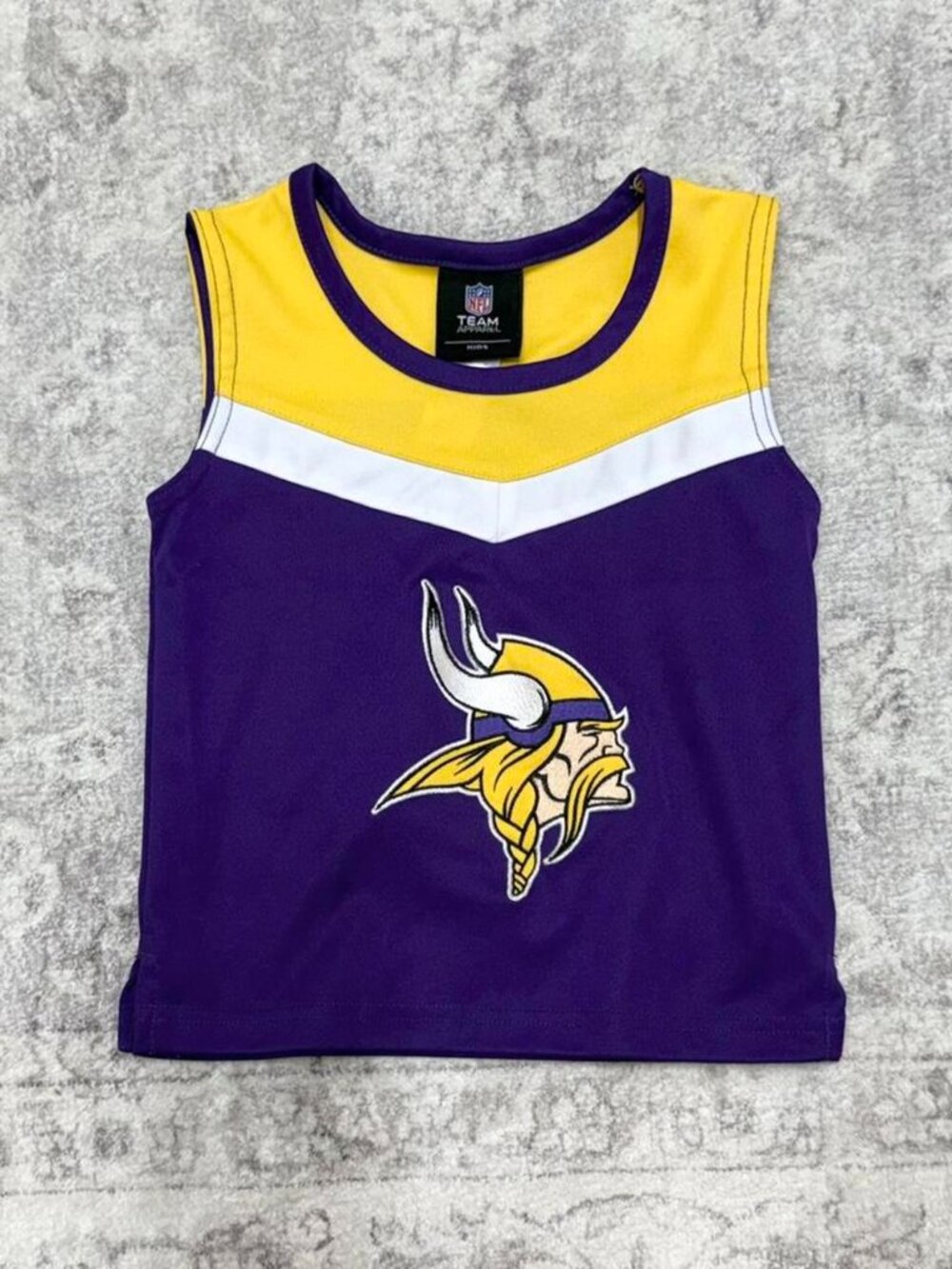 toddler kids NFL Minnesota Vikings spirit cheer tank top shirt